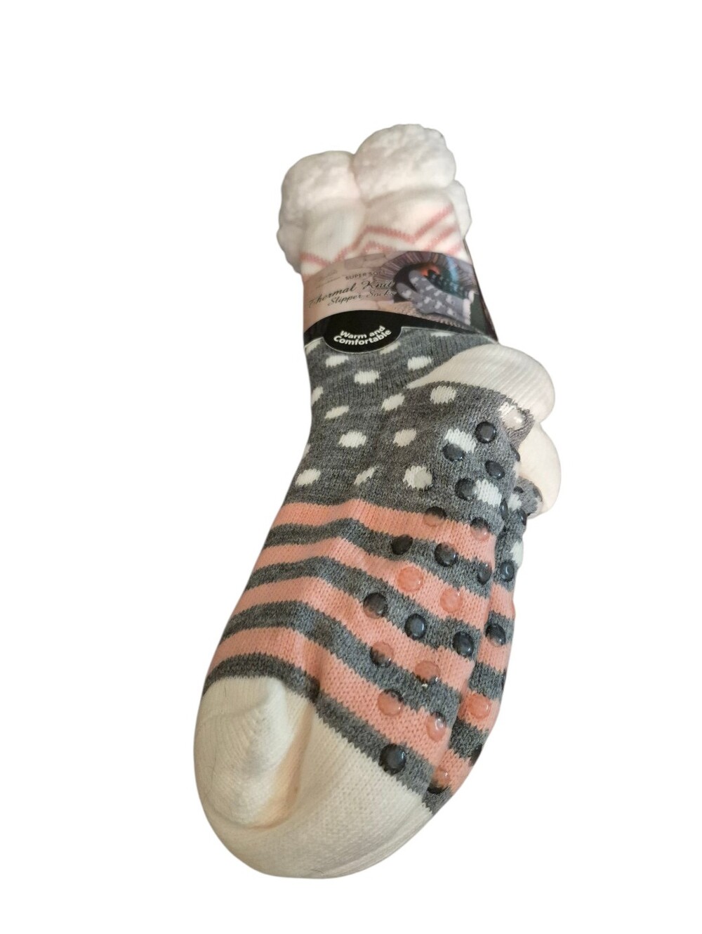 Mirabeau Super Soft Thermal Knit Slipper Socks (One Size Fits Most)